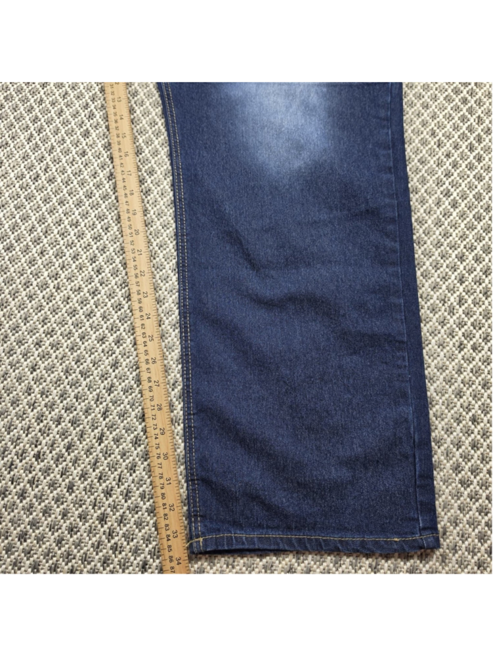 Southpole Stretch Biker Moto Jeans Mens Size 48 Blue Distressed Denim Pants - Picture 8 of 11